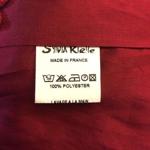 SYLVIA RIELLE Parisian Designer Red Lace Skirt - Picture 11 of 12